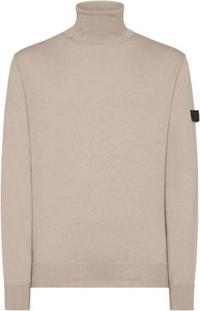 Peuterey Turtleneck Truien - Heren - Coltruien - Beige - S - Wol - Truien & Vesten