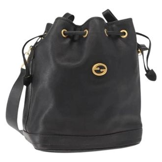 Gucci Pre-owned Bucket Bags, female, Black, Size: ONE SIZE Pre-owned Vintage Bucket Bag