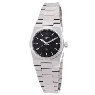 Tissot PRX Quartz Diamond Black Dial Ladies Watch T1370101105600