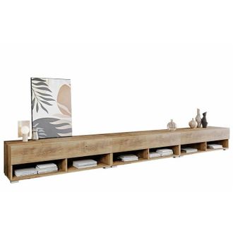 Mirjan24 Mobilier1 - Mobile porta tv Sarasota 144, Castagna, Il numero di porte: 0, Numero di cassetti: 0, 300x30x33cm