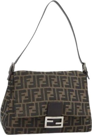 Fendi Pre-owned Zucca Canvas Shoulder Bag - - Pre-owned - Donna - Nero - ONE SIZE