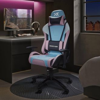 X Rocker Agility eSport Ergonomic Gaming Chair, Reclining, Adjustable in Pink