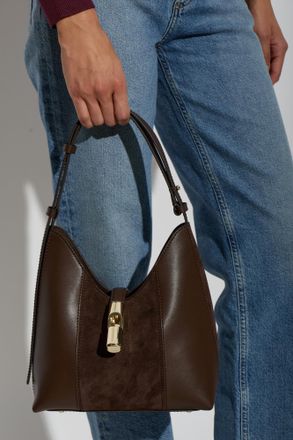 Furla Goccia Small Bag, Womens, Brown