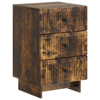 vidaXL Armario De Noche Con Caj&oacute;n Roble Ahumado 43 X 41 X 66,5 Cm Vidaxl