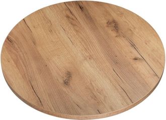 OEM Tablero De Mesa Laminado De Roble Artesanal, Redondo, 68 Cm De Di&aacute;metro, Para Mesa O Mesa De Centro
