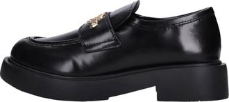 Love Moschino Leren Stad Loafers - Dames - Loafers - Zwart - 40 EU - Leer - Schoenen