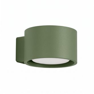 Sollux Lighting Aplique verde oliva aluminio alt. 6 cm