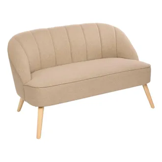 Atmosphera Naova Divano 2 Posti 72x72x126 Cm Tessuto Beige - Atmosphera Cr&eacute;ateur DInt&eacute;rieur