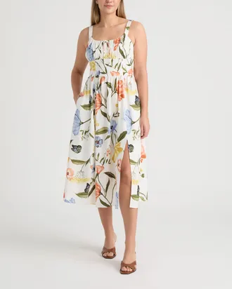 Ellen Tracy Womens Sleeveless Maxi Dress