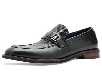 Steve Madden Amboy Mens Shoes Black Leather : 11.5 D - Medium