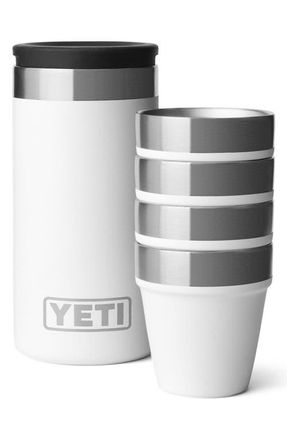 Yeti Rambler Set of 4 Shot Glasses & Case in White at Nordstrom, Size 1.7 Oz