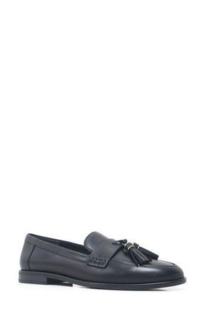 Kenneth Cole Lyra Tassel Loafer in Black Leather at Nordstrom Rack, Size 9