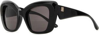 Balenciaga Black Acetate Farfalla Diva Sunglasses