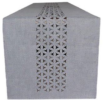 OEM Camino De Mesa Moderno Con Lentes, Color Gris, Repelente Al Agua Y Duradero