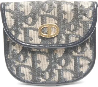 Dior Portafoglio con motivo Trotter 1990 - Blu