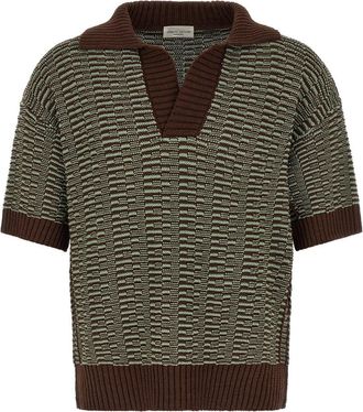 Roberto Collina Brown Links Polo Shirt