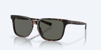 Costa Unisex Kailano Polarized Squared Sunglasses In Tortoise Gray