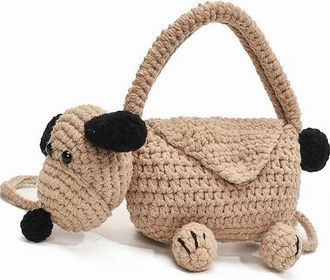 Generic Crochet Crossbody Bag, Christmas Cotton Rope Shoulder Purse for Women Beach Vacations, Perfect for Music Festivals and Summer Outings