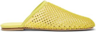 Stuart Weitzman Bareitall Shine Mule - Dames - Slip ons - Geel - 36 EU - Schoenen