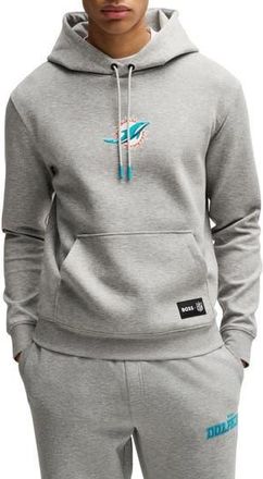 BOSS x NFL Woodson Graphic Hoodie in Miami Dolphins at Nordstrom Rack, Size Xxx-Large