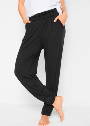 Bonprix Haremshose BONPRIX, Damen, Gr. 32/34 (XS), N-Gr, schwarz, Obermaterial: 64% Polyester, 32% Viskose, 4% Elasthan, loose fit, Hosen Haremshose, aus Visk