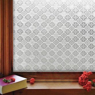 No Brand L&aacute;mina Para Ventanas Con Acabado Mate Efecto Cristal 3d: L&aacute;mina Est&aacute;tica Para Mayor Privacidad, Resistente Al Calor Y A Los Rayos Uv, Removible, No Pe
