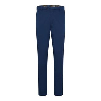 Meyer Heren, Broeken, Blauw, Maat: W42 L30 Katoen