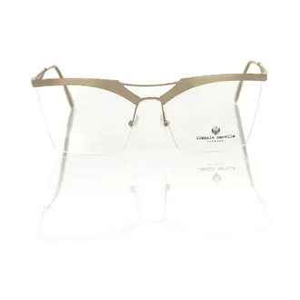 Frankie Morello Accessoires, unisex, Beige, ONE Size, Clubmaster Metalen Bruin Glitter Bril