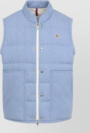 Moncler heceta cotton gilet high collar