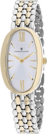 Christian Van Sant Womens Lucia Silver Dial Watch