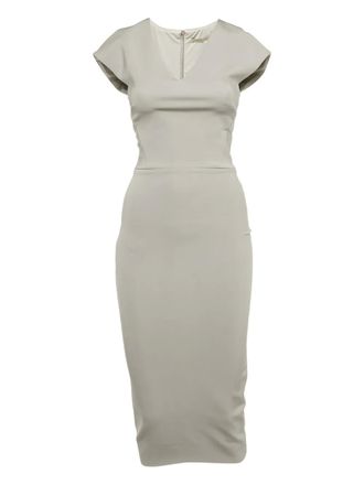 Victoria Beckham jersey zip dress - Grey