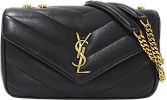 Saint Laurent Pre-owned Shoulder Bags, female, Black, Size: ONE SIZE Pre-owned Leather shoulder-bags