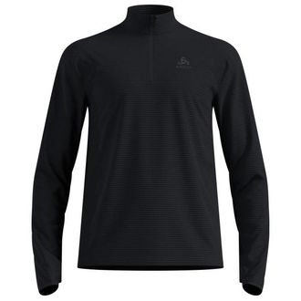 Odlo Mid Layer 1/2 Zip Essential Thermal Laufshirt f&uuml;r Herren | schwarz