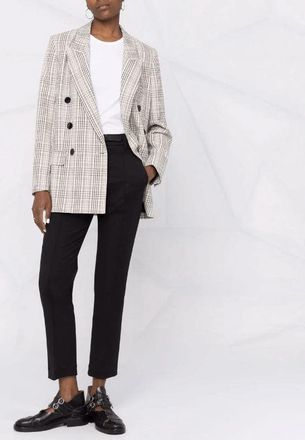 Brunello Cucinelli Tailored Cotton-Blend Trousers - Black