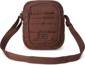 Reebok Womens Crossbody Bags - Lightweight Sling Cell Phone Purse, Quilted Small Crossbody Bags Women, Andrea Brown, One Size