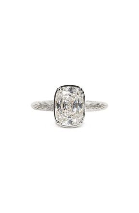 Sterling Forever Cushion Cut Sterling Silver Ring at Nordstrom, Size 11