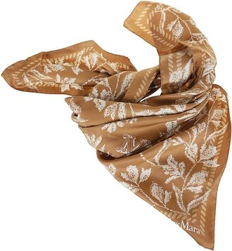 Max Mara Accessoires, Dames, Veelkleurig, ONE Size, Stola-foulard-mantella Carre 90W1