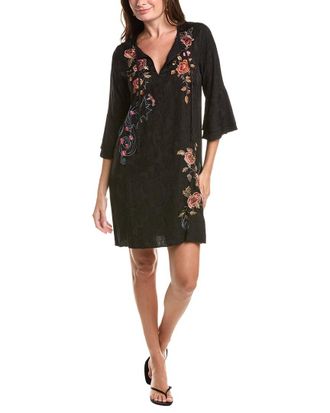 Johnny Was Ruffle Sleeve Dress