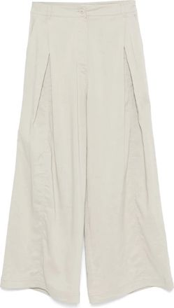 Low Classic Pantaloni a palazzo con pieghe - Verde