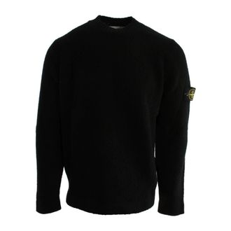 Stone Island trui - Heren - Ronde hals truien - Zwart - M - Wol - Truien & Vesten