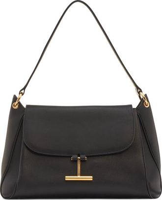 Tom Ford Medium Tara Leather Shoulder Bag in Black at Nordstrom