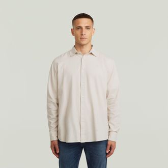 G-Star Clean Regular Shirt - Beige - Heren