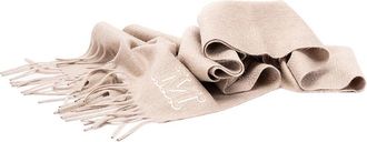 Max Mara Monogram Embroidered Cashmere Stole