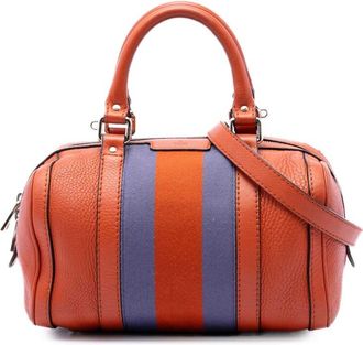 Gucci Pre-owned Gucci Small Calfskin Web Joy Boston Bag Ladies DL8OE9PZDDVTO4DF