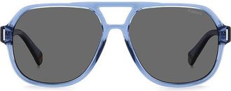 Polaroid PLD 6193/S Polarized PJP/M9 Mens Sunglasses Blue Size 57