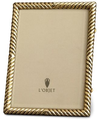 L'OBJET Cornice Deco Twist (20cm x 25cm) - Oro