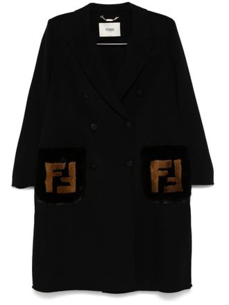 Fendi Wool Double-Breasted Coat
