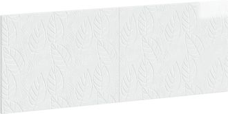 vidaXL Cabecero Montada En La Pared Delft Blanco Brillante Vidaxl