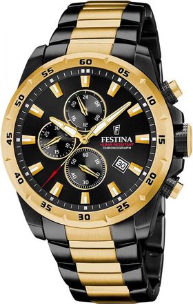 Festina F20563-1 Mens Timeless Chronograph Watch - Black - One Size