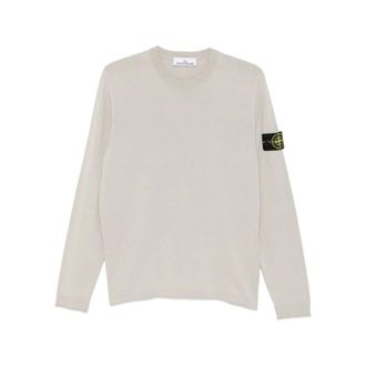 Stone Island Sweatshirts, male, Gray, Size: M Knitted Sweater